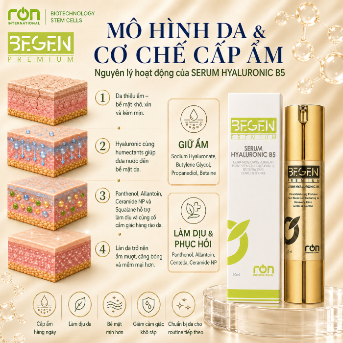 Tinh Chất Dưỡng Ẩm B5 Begen Premium